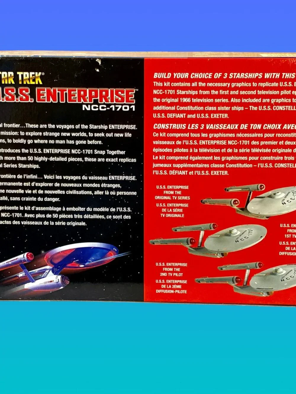 Star Trek USS Enterprise NCC-1701 3-in-1 SNAP Together Model Kit Polar Lights
